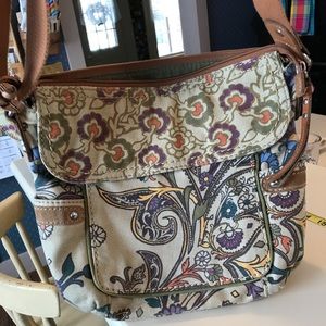 Fossil Vintage Flower Cross body